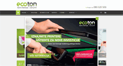 Desktop Screenshot of ecoton.ba